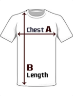 Men's Colored T-Shirt sizes