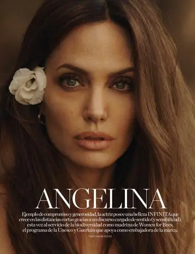 Angelina Jolie Men's Colored T-Shirt - idPoster.com