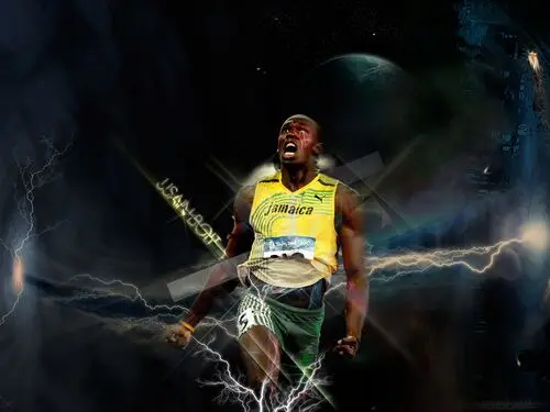 Usain Bolt Women's Colored  Long Sleeve T-Shirt - idPoster.com